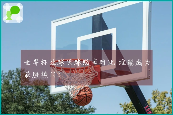 世界杯让球买球赔率对比 谁能成为获胜热门？